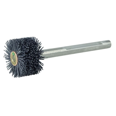 Weiler Bore-Rx 1-1/2"Dia. Brush Deburring .026/120CG Crimped Fill, 3/8" Stem 17212